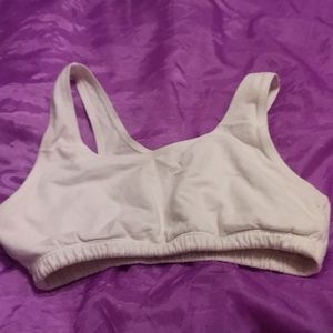 White sports bra
